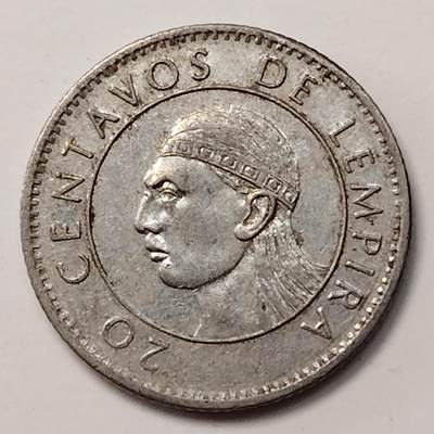 布加迪🐬～世界钱币(上海)🌾第 255 期 /  各国套币和散币 - 洪都拉斯🇭🇳 1991年 20分