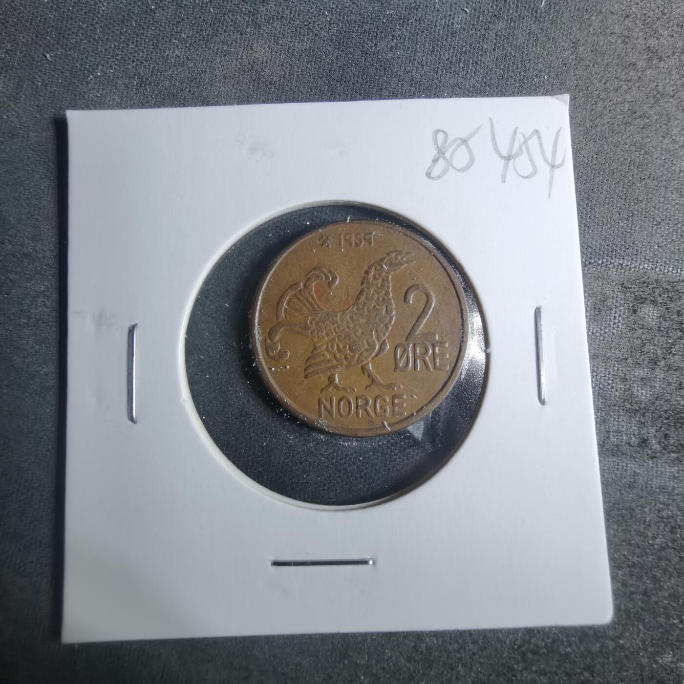 沼泽如烟--第885场 挪威1959年2欧尔