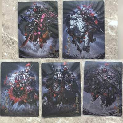 龙虎卡牌第六一场 （无佣金，单场满200元包邮，欢迎送拍） - 粗闪5张全 阿毛玩卡  寻梦江湖 - 梁山五虎将一套