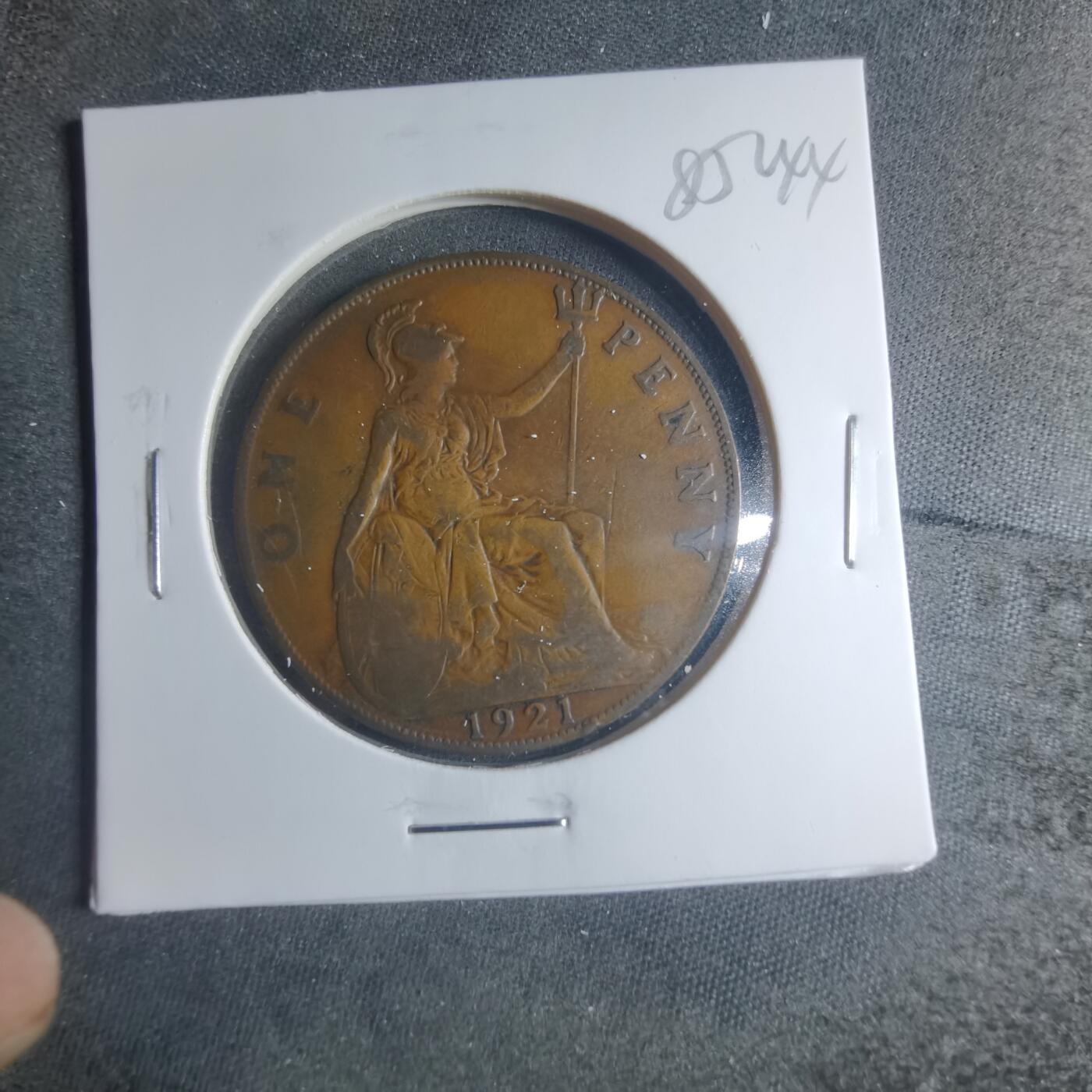 沼泽如烟--第885场 英国1921年1便士