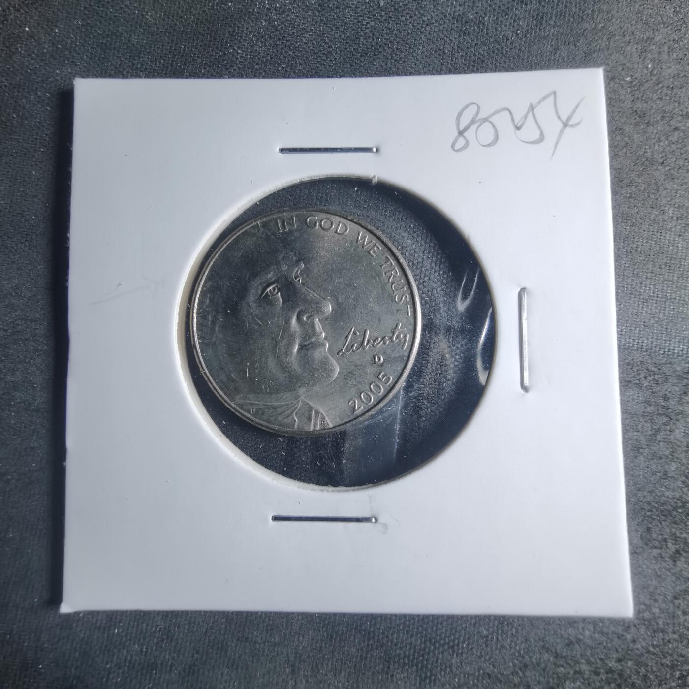 沼泽如烟--第885场 美国2005年五分纪念币