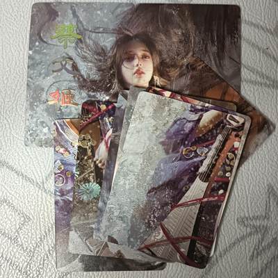 花开卡拍第45期（11月2号周日截拍，品控勿拍!!!拍品不寄存，运费5元，自制卡难免瑕疵，可能存在轻微撞角爆边等出厂瑕疵，品控介意勿拍！） - 燎原 特卡 ST_Brush 蔡文姬 九拼