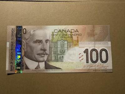【礼羽收藏】🌏世界钱币拍卖第109期 - 加拿大旅版100 全新unc