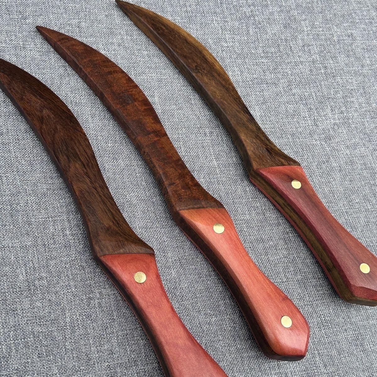 听雨轩（12） 重蚁木 红檀手工压裙刀