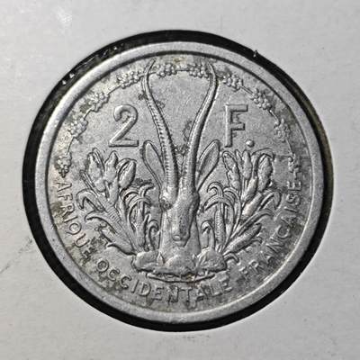 KK钱币收藏小铺  第361场  2月预留时间 周末发货 -  1948法属西非2法郎