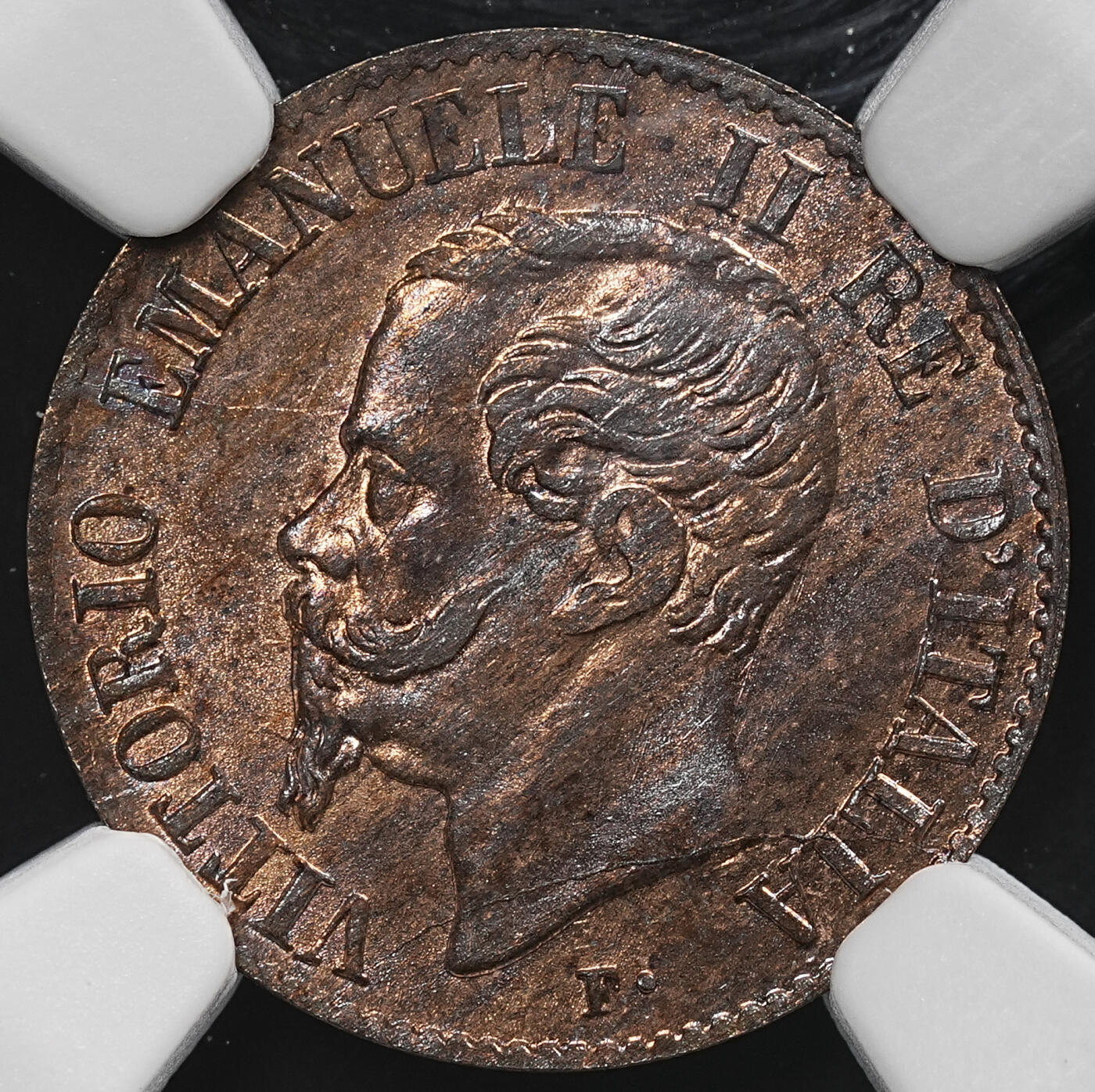 修遠堂世界钱币第九十一期 NGC MS63RB 1867年意大利1分铜币