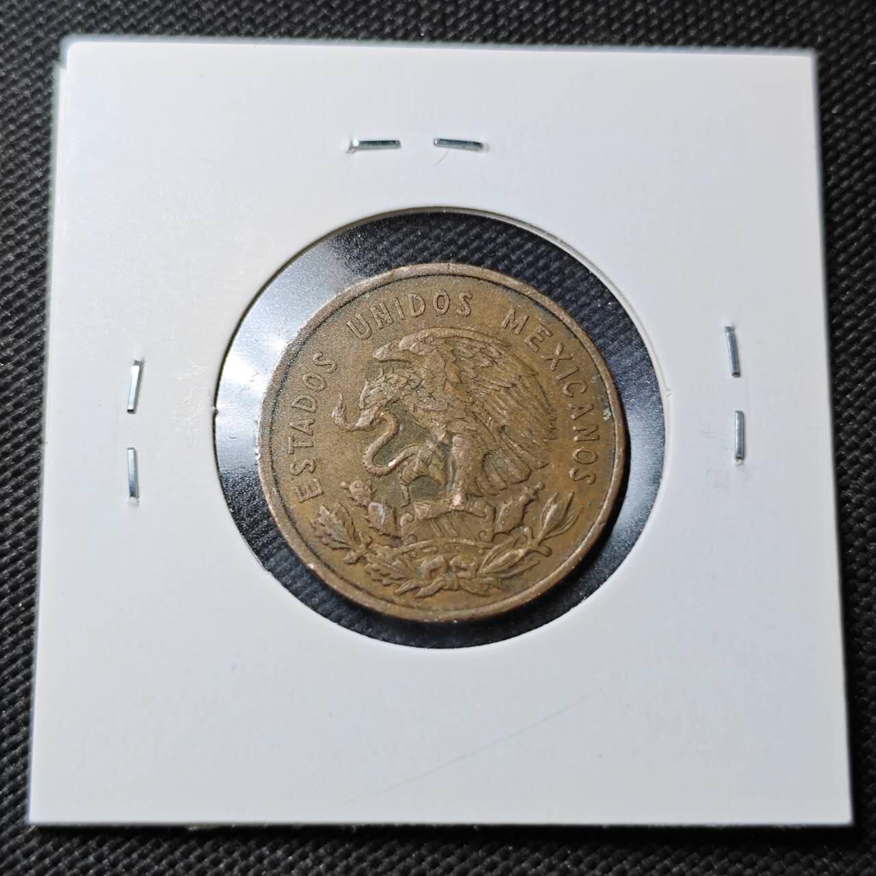 KK钱币收藏小铺  第362场  2月预留时间 周末发货  1967墨西哥10分铜币