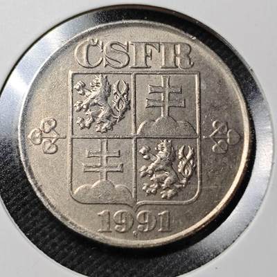 KK钱币收藏小铺  第362场  2月预留时间 周末发货 -  1991捷克斯洛伐克2克朗