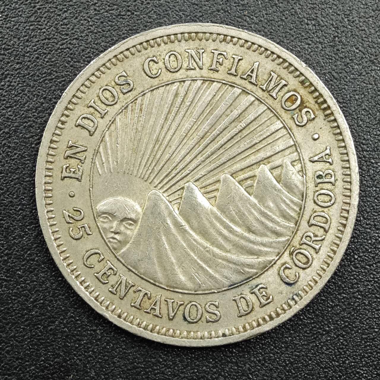 【淘币小摊】实时拍第七百八十一拍   散币场   满百包邮可预留二周 每周一统一发货   尼加拉瓜1964年25分镍币