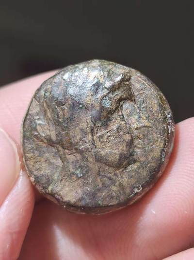 星盘世界钱币十一月五日古典币专场 - 少见！希腊化黎凡特地区-腓尼基披纱公主大铜币 贝勒尼基？ 背面阿波罗 以及写有腓尼基文 约前2世纪