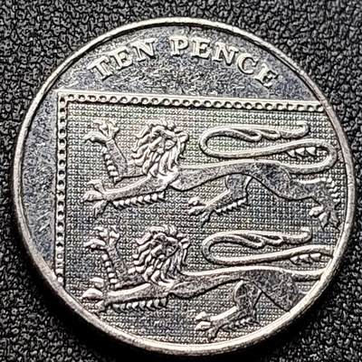 泉币菌-第120场-精品福利场 - 2014年 英国10便士硬币老年女王 直径24.5mm 