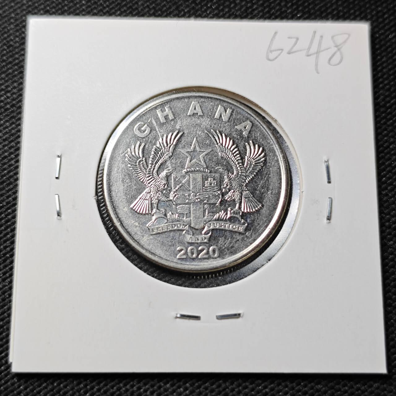 KK钱币收藏小铺  第362场  2月预留时间 周末发货 2020加纳50比塞塔 