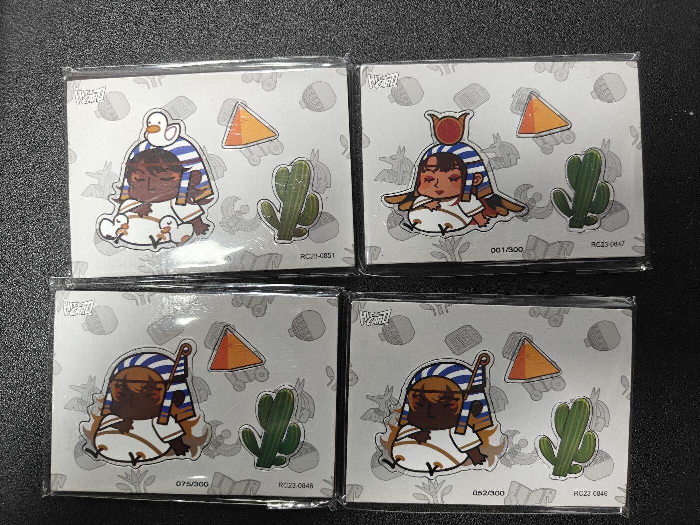 天玑星卡拍第133期《10.30周四截拍》持续收拍收评中 满赠卡需备注 HITCARD 遇见古埃及 限编300 冰箱贴 四张