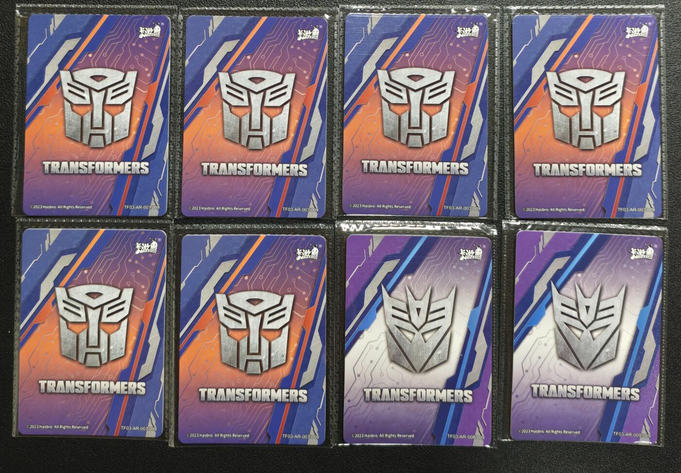 天玑星卡拍第134期《11.3周一截拍》持续收拍收评中 满赠卡需备注 卡游 AR 变形金刚 八张