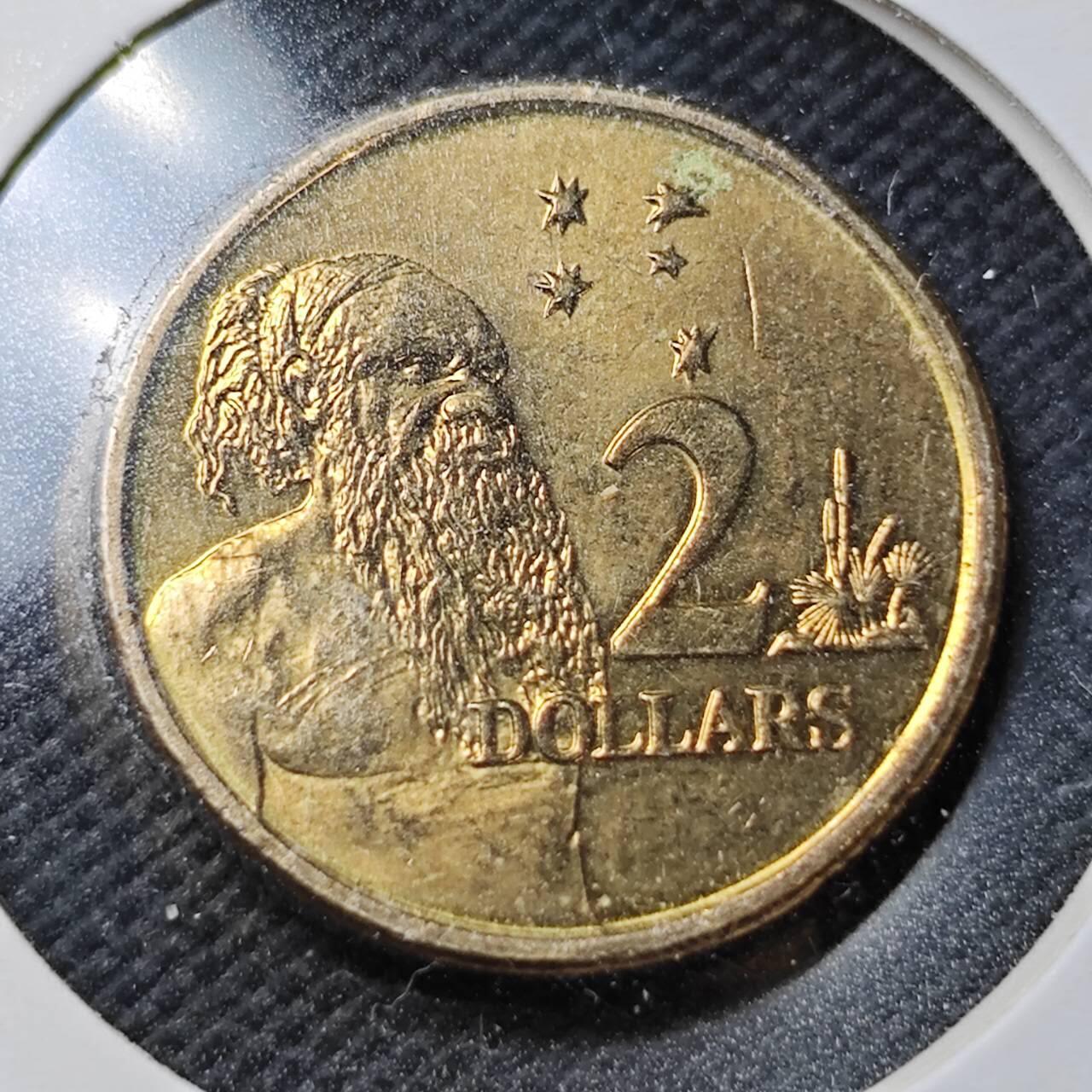 KK钱币收藏小铺  第362场  2月预留时间 周末发货  1999澳大利亚2元 好品