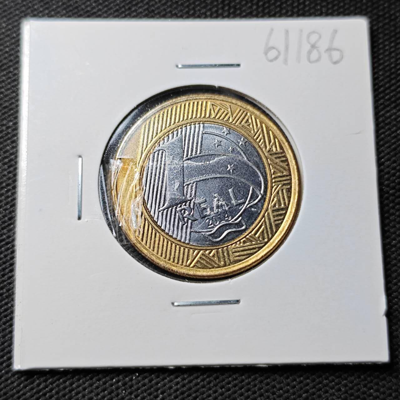 KK钱币收藏小铺  第361场  2月预留时间 周末发货  巴西1瑞尔双色币纪念币