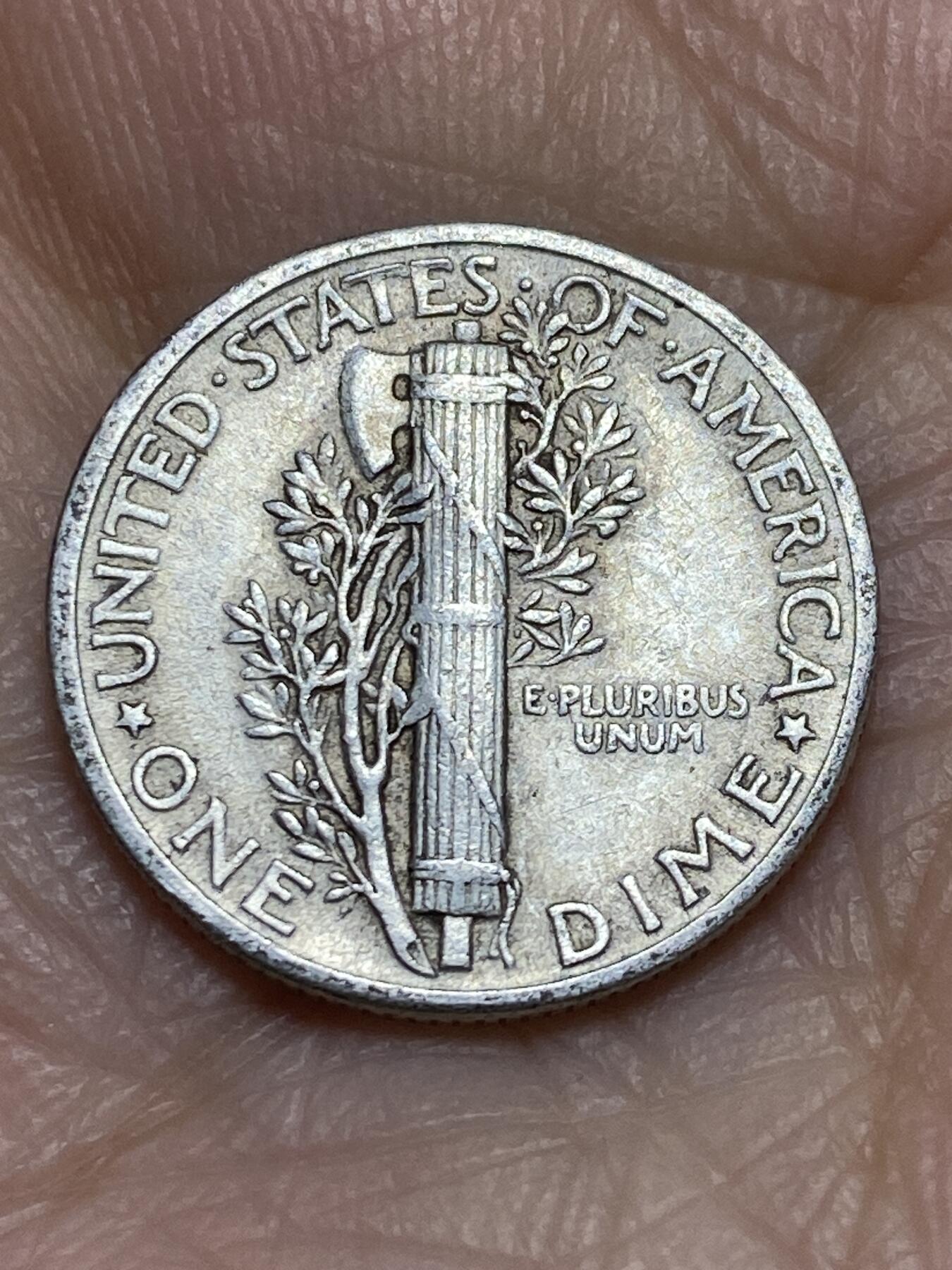 2025年第一百二十场(总第一百四十六场）外国好品散币(免佣金) 美国🇺🇸1945年1角银币(墨丘利1角，关门年，900高银)