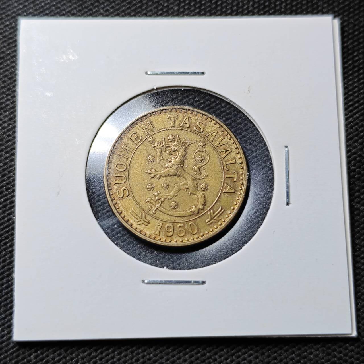 KK钱币收藏小铺  第361场  2月预留时间 周末发货  1960芬兰20分