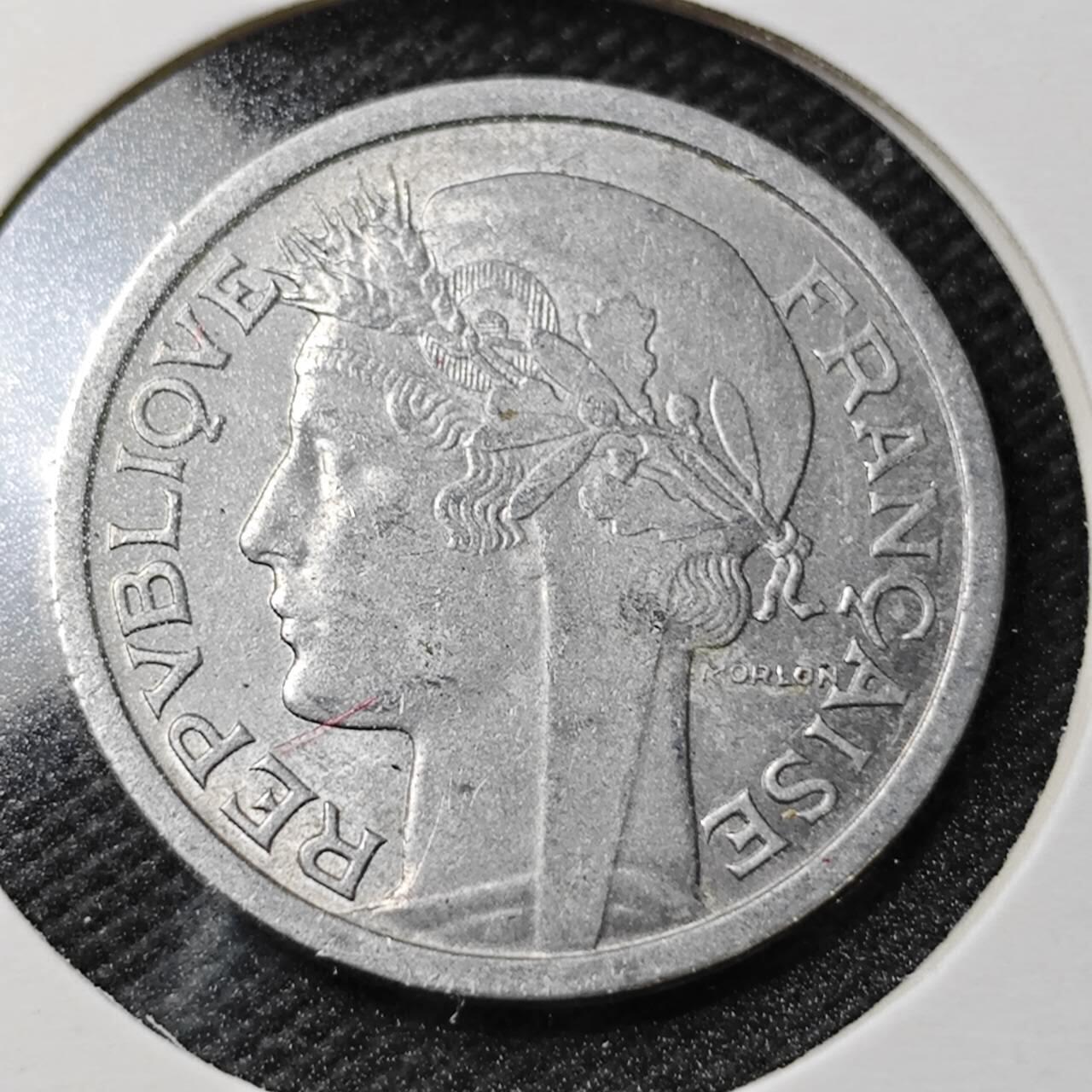 KK钱币收藏小铺  第361场  2月预留时间 周末发货  1959法国1法郎