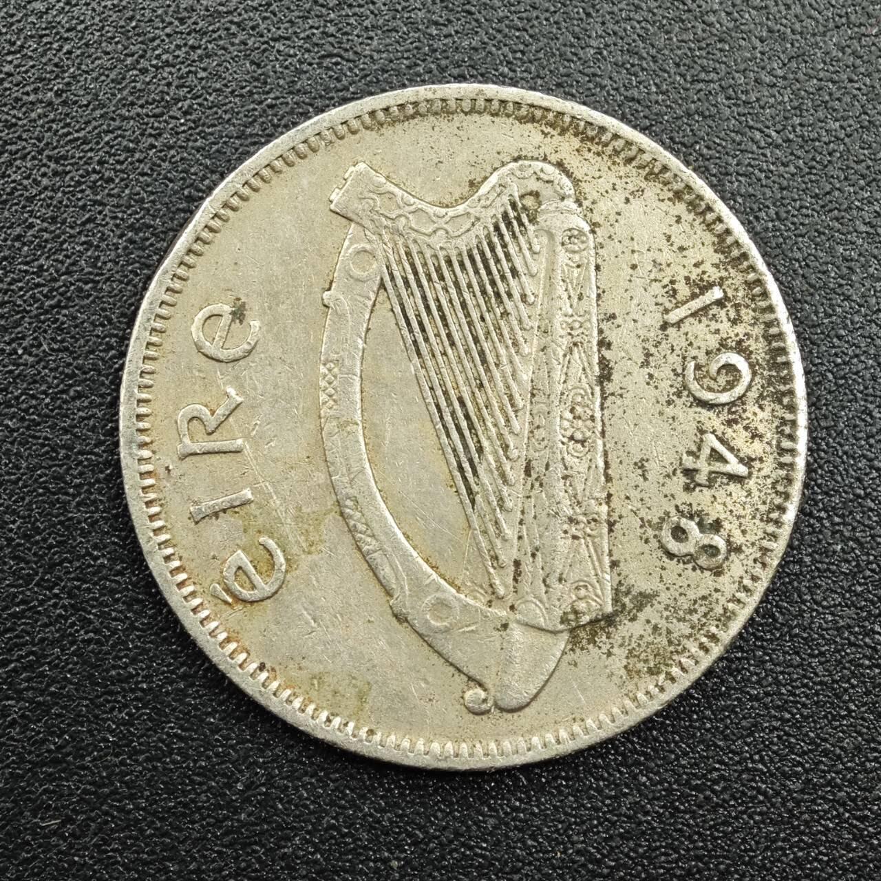 【淘币小摊】实时拍第七百八十一拍   散币场   满百包邮可预留二周 每周一统一发货   爱尔兰1948年6便士镍币