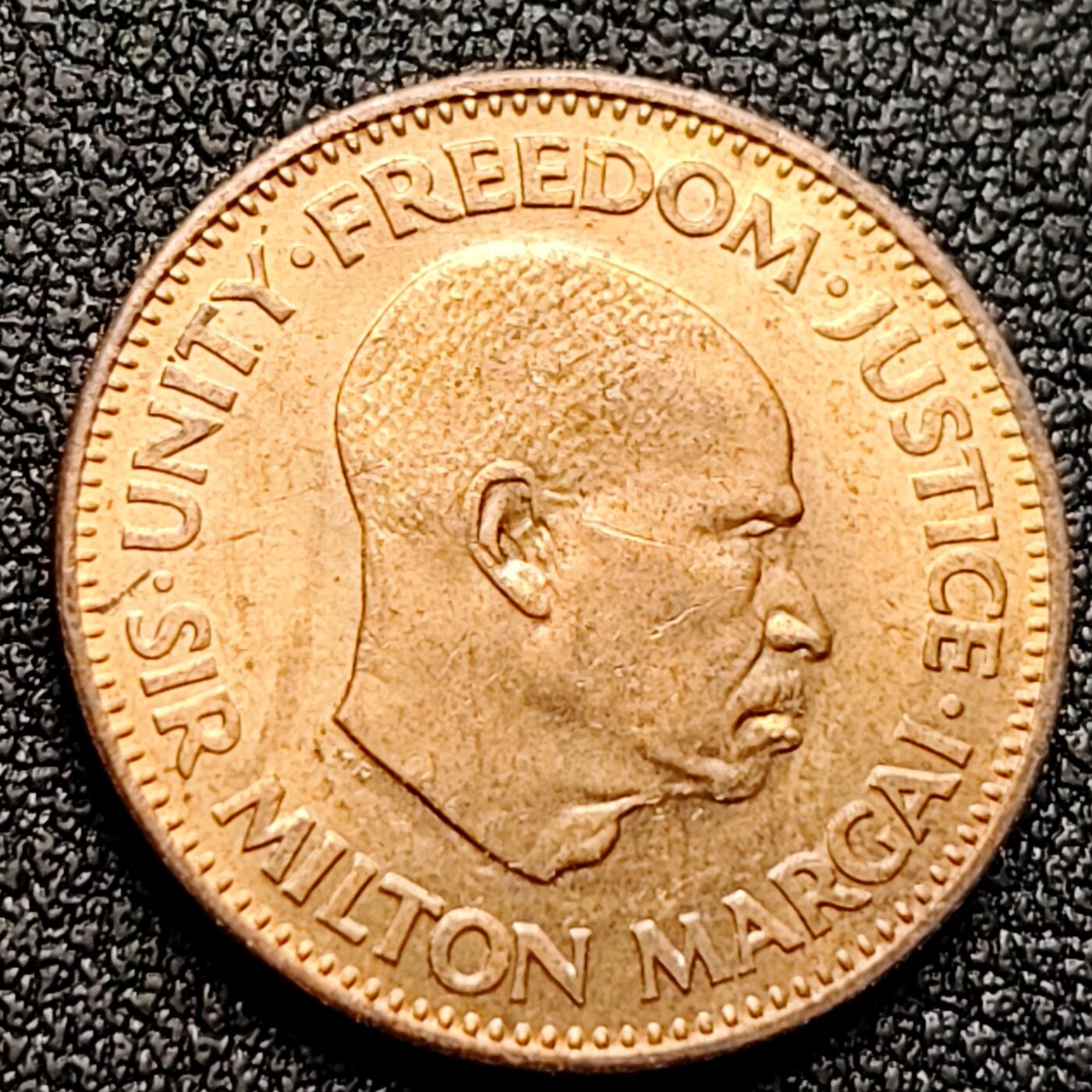 泉币菌-第121场-精品福利场 铜光美品 塞拉利昂1/2分硬币 1964年版 19mm