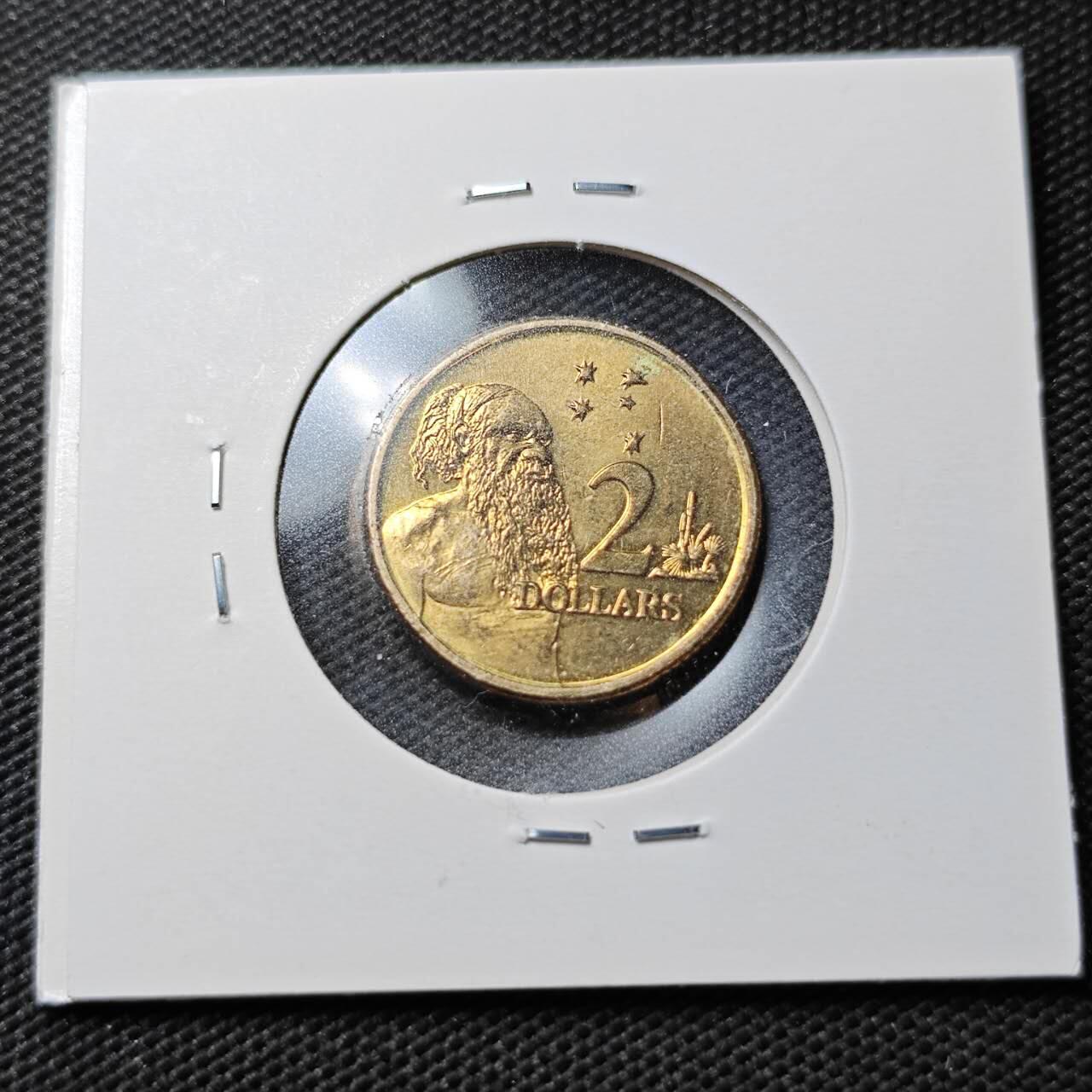 KK钱币收藏小铺  第362场  2月预留时间 周末发货  1999澳大利亚2元 好品