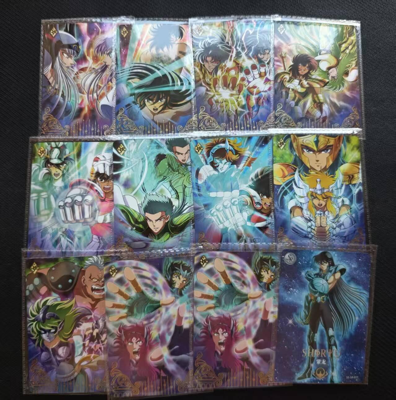 龙虎卡牌第六一场 （无佣金，单场满200元包邮，欢迎送拍） 【卡机原膜】12张 卡游圣斗士 各卡位