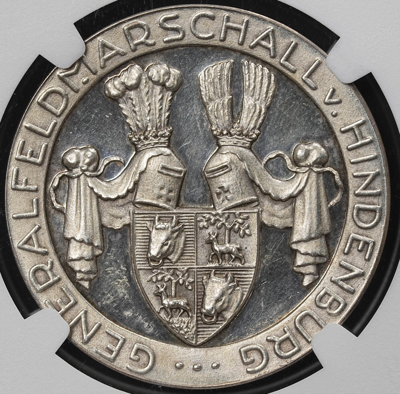 修遠堂世界钱币第九十一期 NGC MS64 1914年兴登堡纪念银章