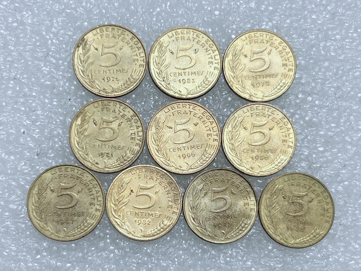 第一海外回流一元起拍收藏 散集专场  第260期 法国10分 10枚 带光品