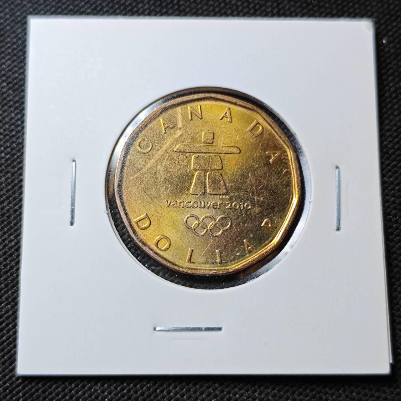 KK钱币收藏小铺  第362场  2月预留时间 周末发货  2010加拿大1元纪念币 好品