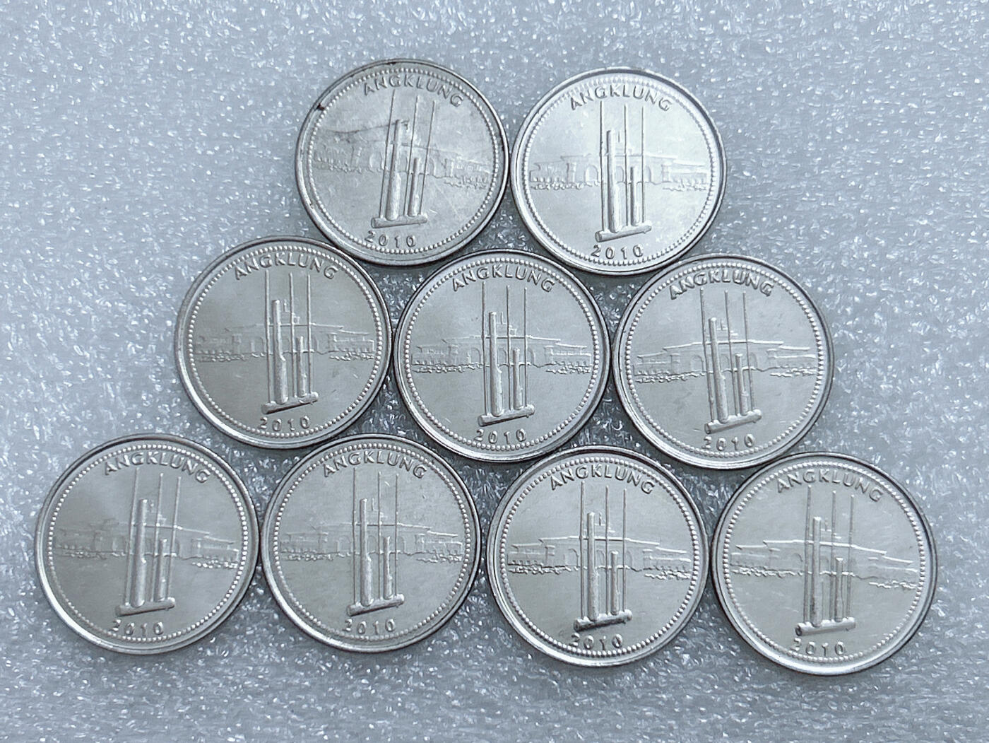 第一海外回流一元起拍收藏 散集专场  第260期 印度尼西亚1000卢比硬币 9枚