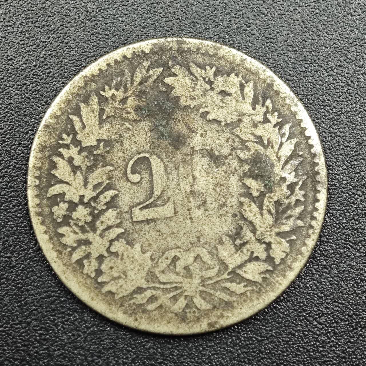 【淘币小摊】实时拍第七百八十一拍   散币场   满百包邮可预留二周 每周一统一发货   瑞士1850年20分镍币