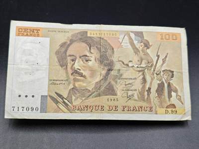 【淘币小摊】实时拍第七百八十二拍   无佣金纸币福利场   满百包邮可预留二周 每周一统一发货   - 法国100法郎