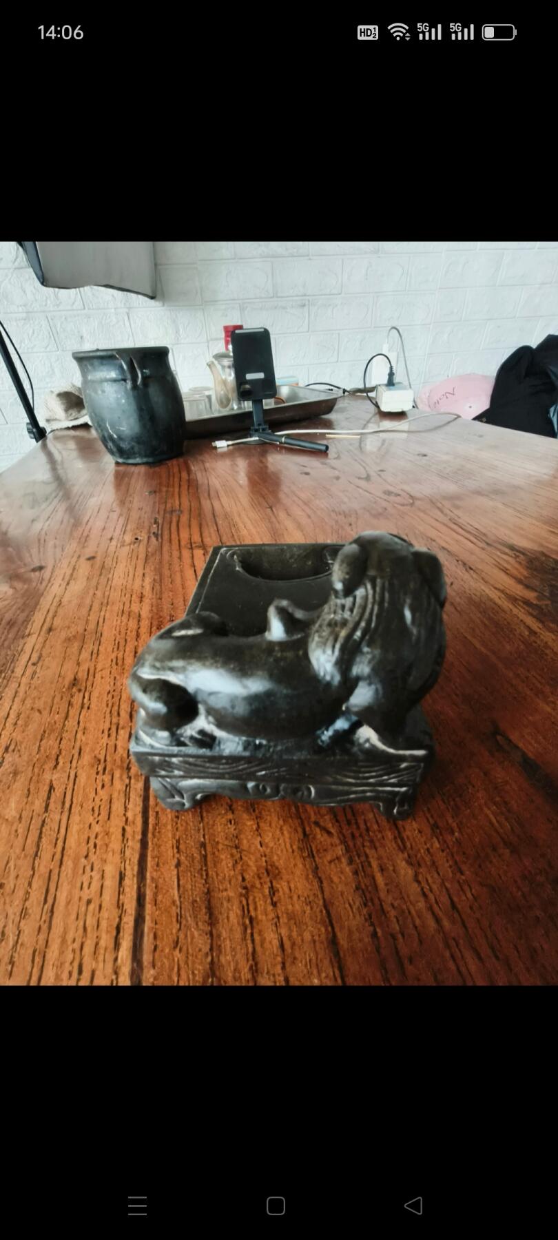 墨石纯争工雕刻老研台，致书房，画室，办公室陈设