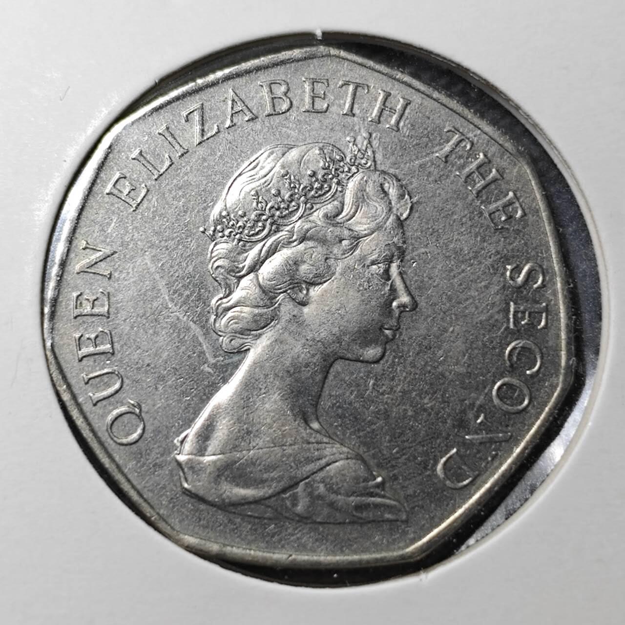 KK钱币收藏小铺  第361场  2月预留时间 周末发货  1998福克兰群岛50分