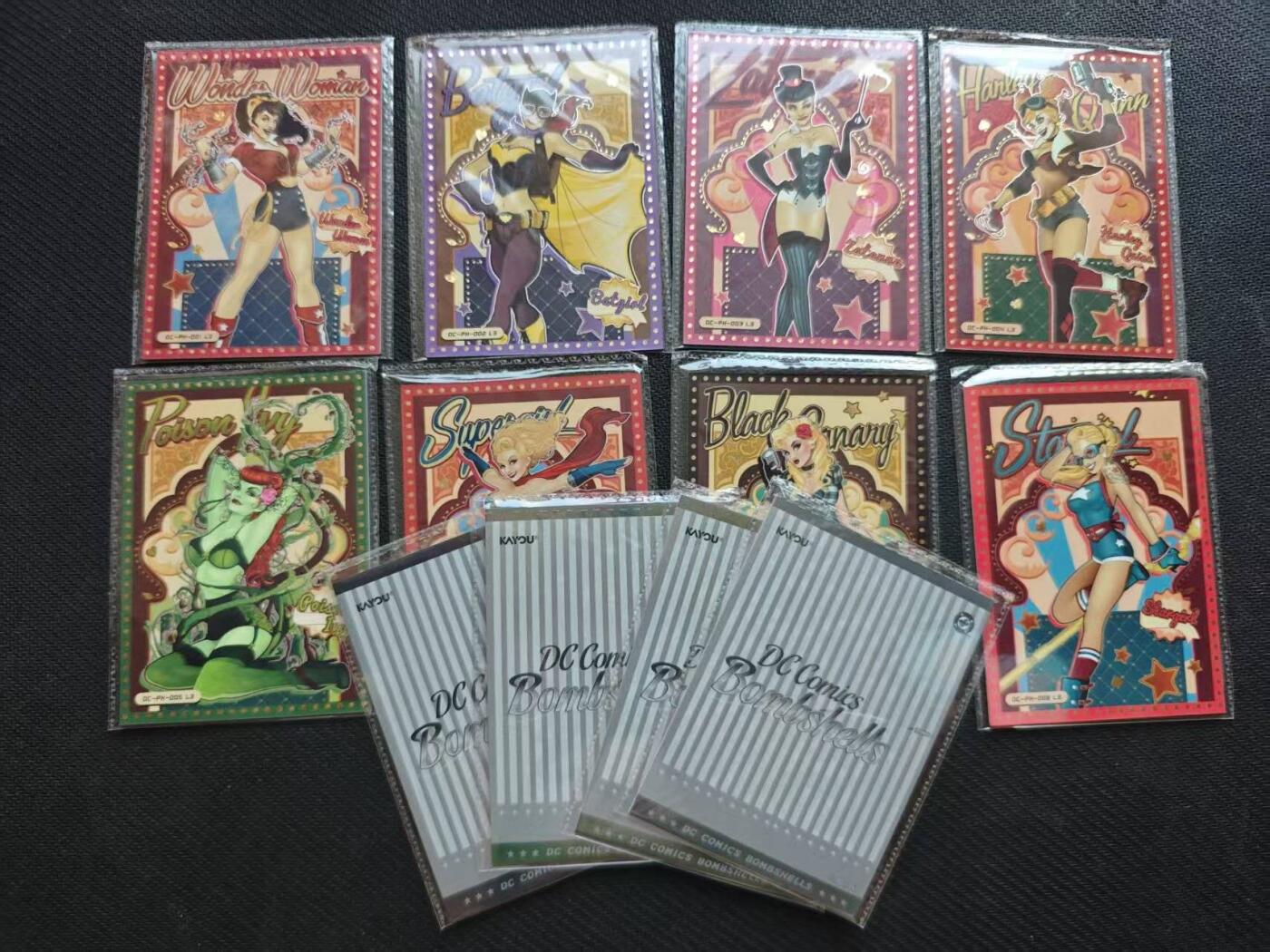 龙虎卡牌第六一场 （无佣金，单场满200元包邮，欢迎送拍） 【卡机原膜】12张全 卡游dc 炮火佳丽一套（很好看）