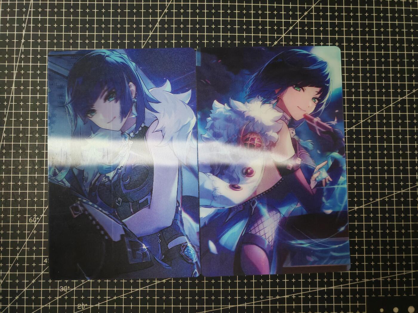 铃鹿第九期（提示一：自制卡难免瑕疵，可能存在撞角爆边等出厂瑕疵，介意慎拍；提示二：参拍请慎重，跑单押金不退的）） 夜阑A6光栅卡