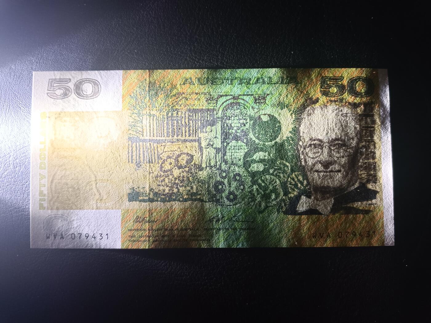 2025十一月第一期，总199期 澳大利亚1991年50元UNC，病理学家弗洛勒伊和生物学家罗斯