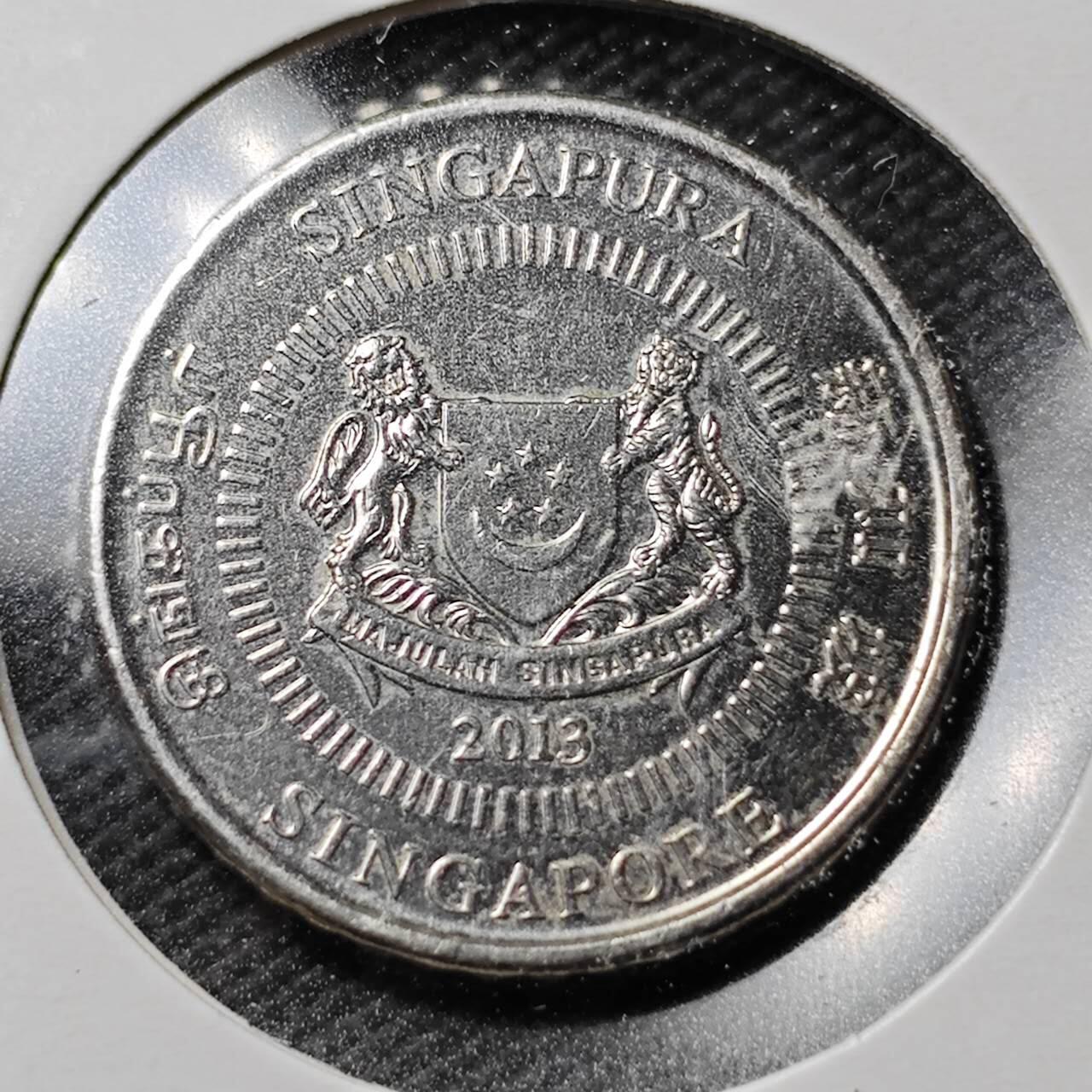 KK钱币收藏小铺  第361场  2月预留时间 周末发货  新加坡50分