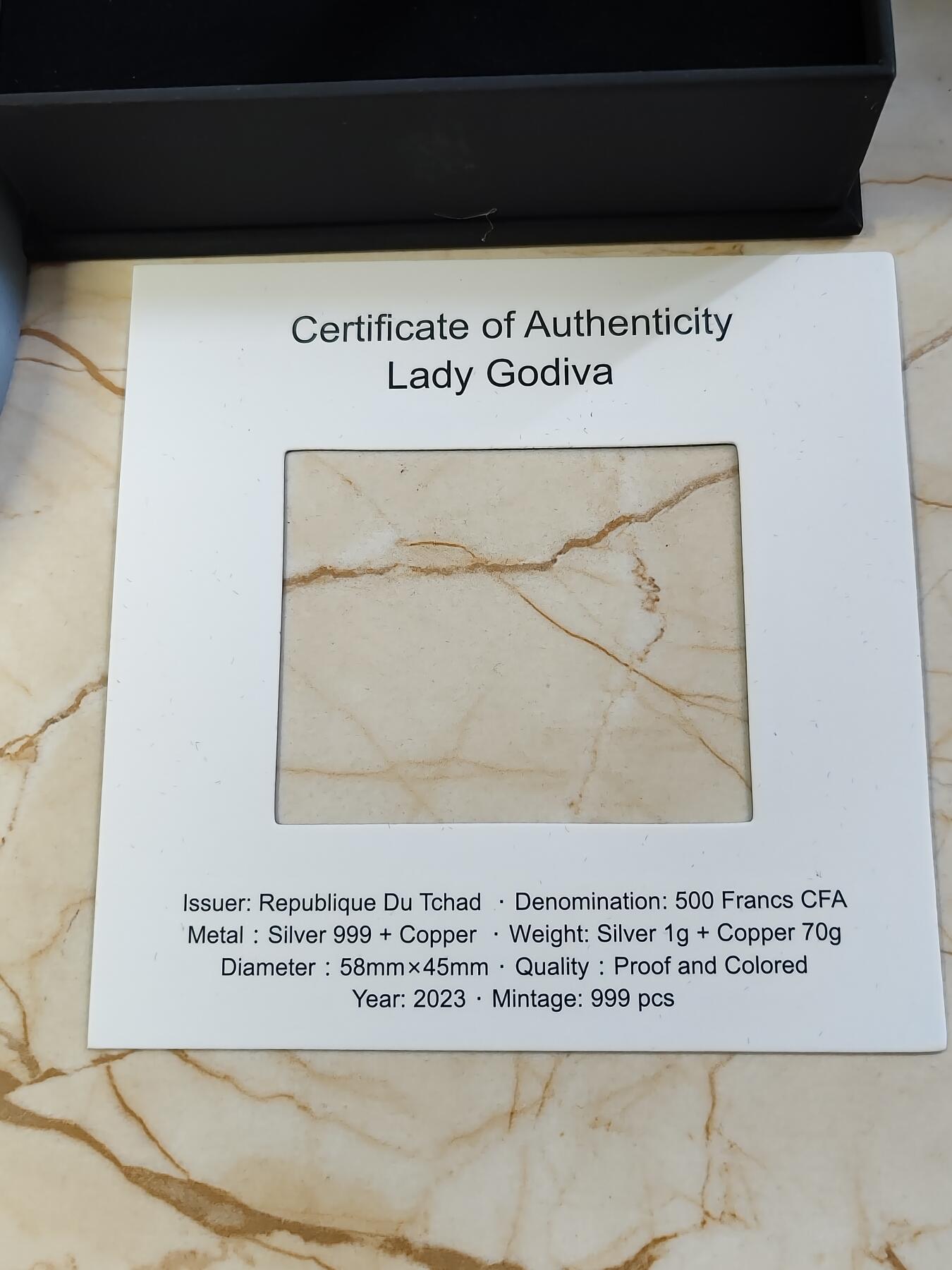 第180期拍卖【长期征集拍品】【北京币展专场】 纽埃2022年世界名画拼图系列马背上的戈黛娃夫人双金属银币