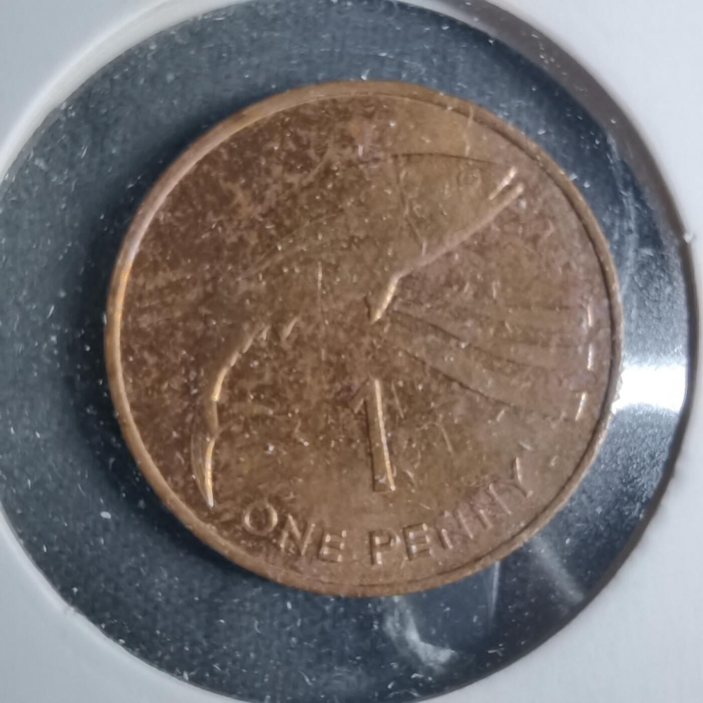 沼泽如烟--第885场 圣赫勒拿1991年1便士