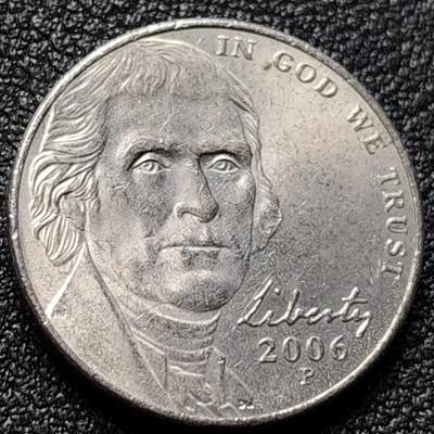 泉币菌-第121场-精品福利场 - 美国5美分 杰斐逊 直径21mm美洲币