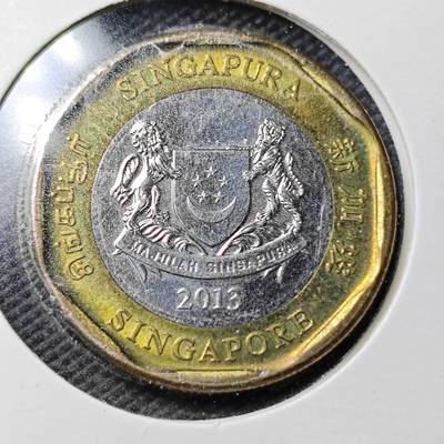 KK钱币收藏小铺  第361场  2月预留时间 周末发货 -  新加坡1元