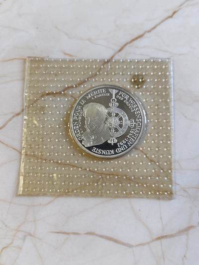 第180期拍卖【长期征集拍品】【北京币展专场】 - 原厂塑封西德1992年梅里特勋章颁发150周年纪念银币625银15.5克直径32.5毫米