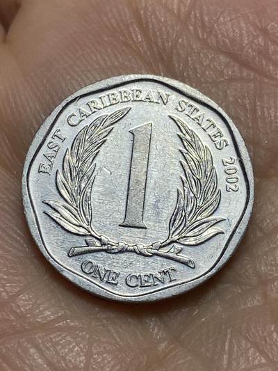 2025年第一百二十场(总第一百四十六场）外国好品散币(免佣金) - 东加勒比2002年1分(伊丽莎白二世老年)