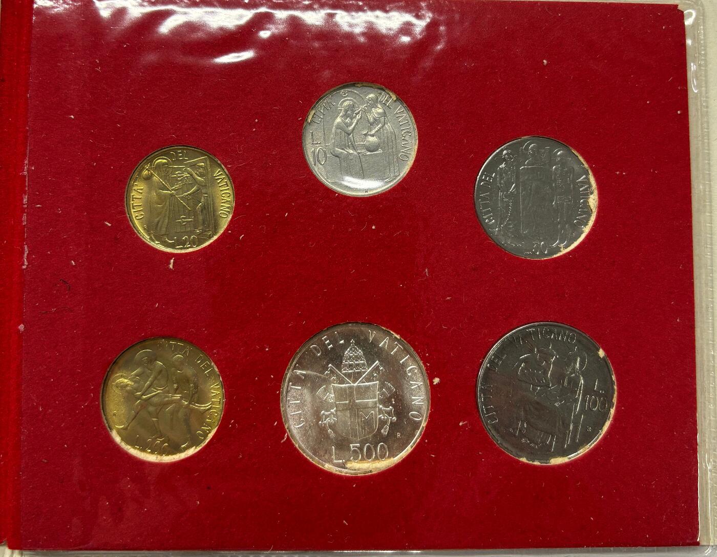 【雨安】【世界币章112-113期】周五/周六 两场连拍 2025-10-31 周五 19:30 保真 8秒倒数自动落锤 高效拍卖  [现代套币] Vatican 梵蒂冈套币 1976年