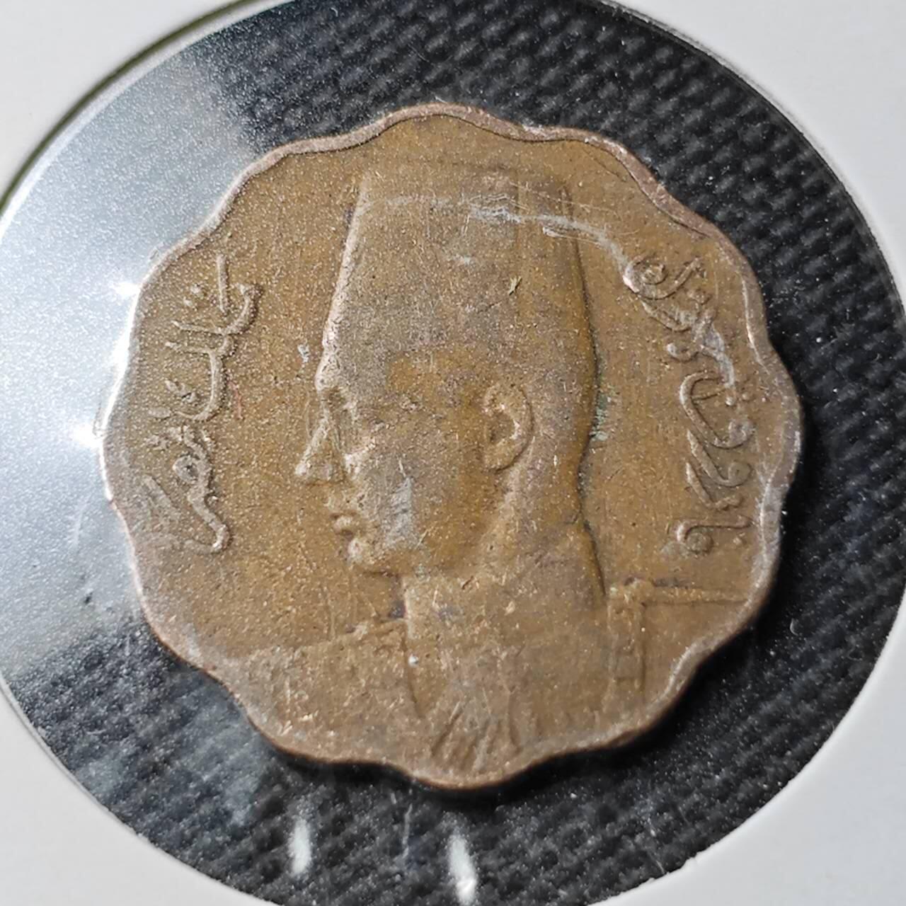 KK钱币收藏小铺  第361场  2月预留时间 周末发货  埃及5米利姆铜币