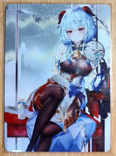 龙虎卡牌第六一场 （无佣金，单场满200元包邮，欢迎送拍） - 粗闪 原神卡牌 甘雨 卡背艺术版