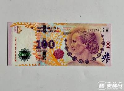 全新阿根廷2012年贝隆夫人逝世60周年100比索纪念钞靓品纸币 - 全新阿根廷2012年贝隆夫人逝世60周年100比索纪念钞靓品纸币