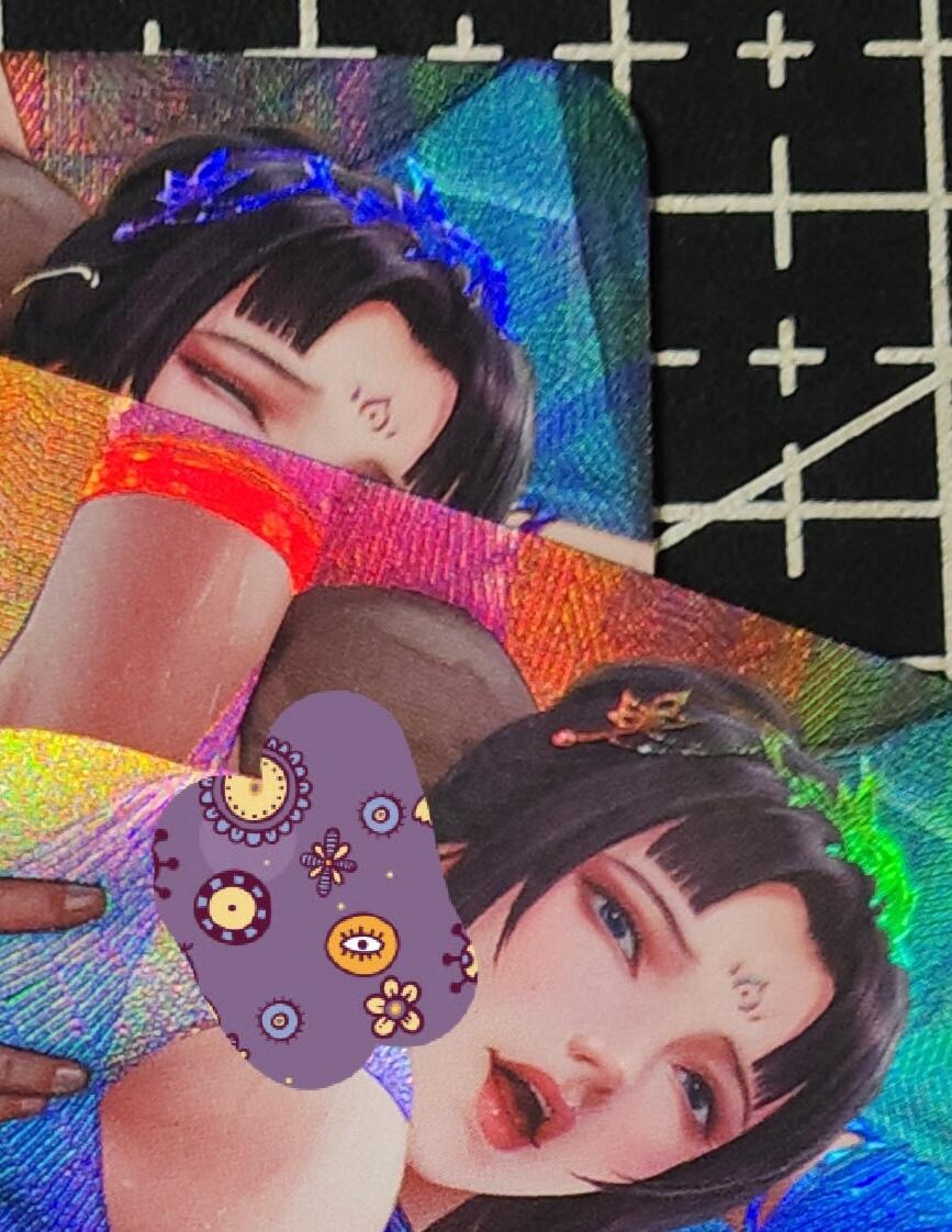 铃鹿第九期（提示一：自制卡难免瑕疵，可能存在撞角爆边等出厂瑕疵，介意慎拍；提示二：参拍请慎重，跑单押金不退的）） 柳钢蛋折彩艺术对卡